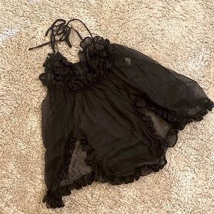 Black lace babydoll purchased in Japan